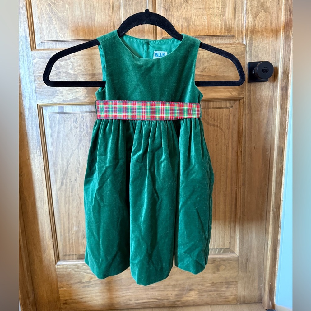 Luli & Me Girls Luxe Velvet Holiday Dress